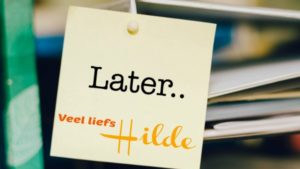 Ben je een uitsteller of zit je vol daadkracht?