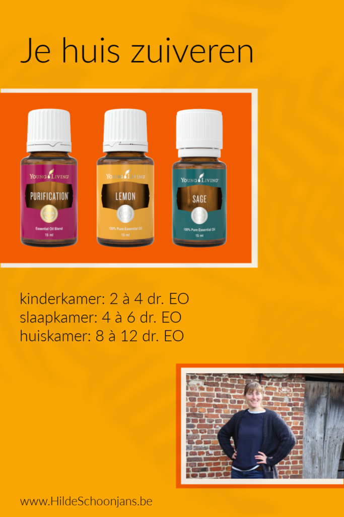 Huis zuiveren met etherische olie bij nesteldrang