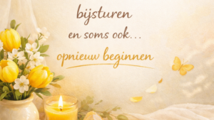 een plan maken is één ding… het ook écht leven is iets anders